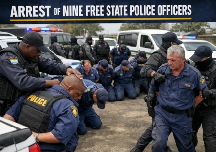 Arrest of Nine Free State Police Officers