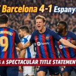 FC Barcelona 4-1 Espanyol Was a Spectacular Title Statement
