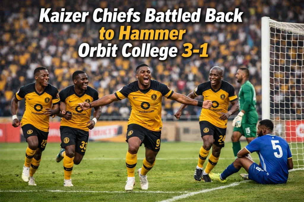 Kaizer Chiefs Battled Back to Hammer Orbit College 3-1