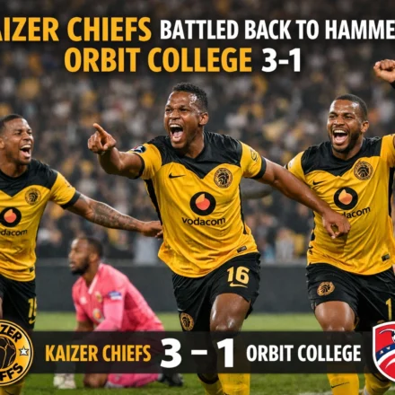 Kaizer Chiefs Battled Back to Hammer Orbit College 3-1