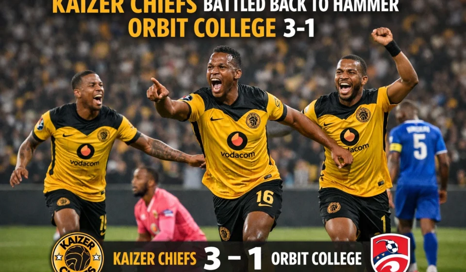 Kaizer Chiefs Battled Back to Hammer Orbit College 3-1