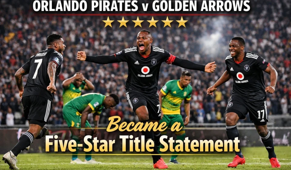 Orlando Pirates v Golden Arrows Became a Five-Star Title Statement