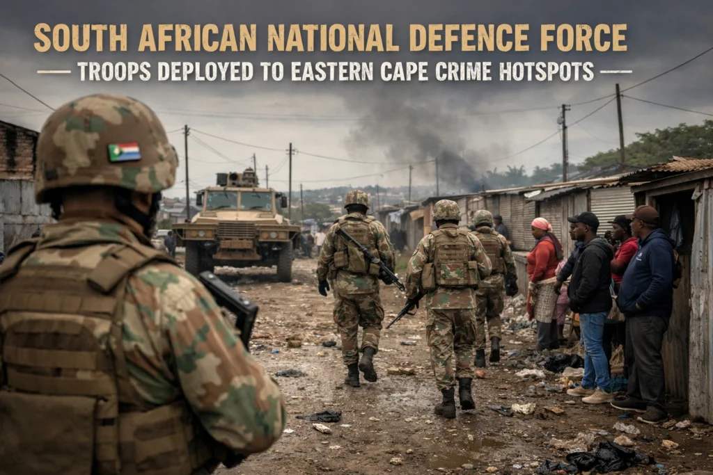 290 SANDF Troops Deployed to Eastern Cape Crime Hotspots