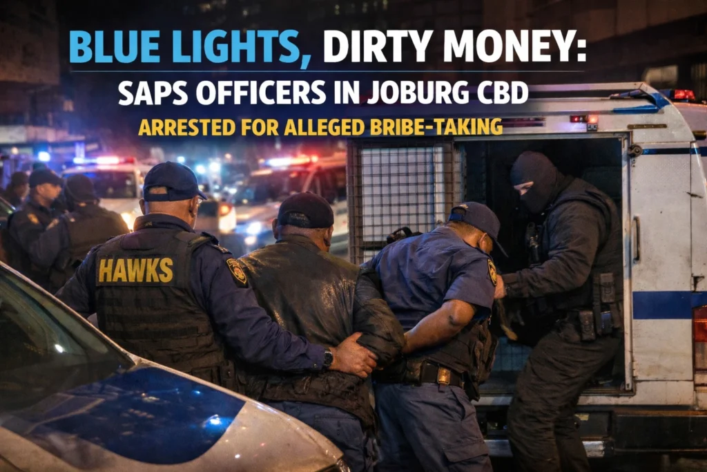 SAPS Officers in Joburg CBD Arrested for Alleged Bribe-Taking