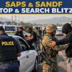 SAPS and SANDF Stop and Search Blitz