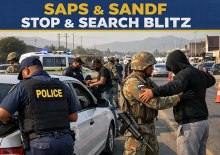 SAPS and SANDF Stop and Search Blitz