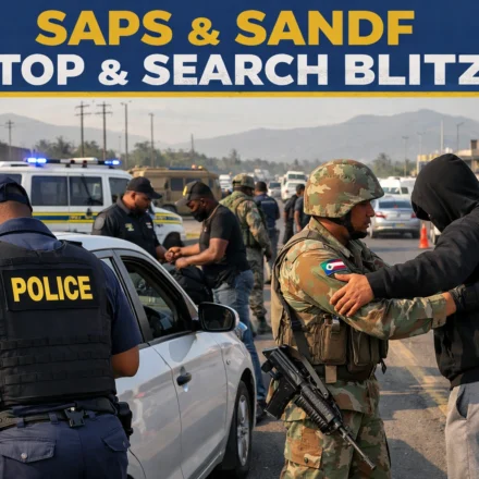 SAPS and SANDF Stop and Search Blitz