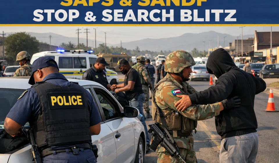 SAPS and SANDF Stop and Search Blitz