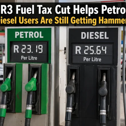 The R3 Fuel Tax Cut Helps Petrol – But Diesel Users Are Still Getting Hammered