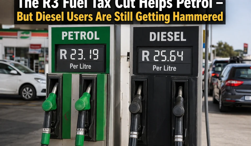 The R3 Fuel Tax Cut Helps Petrol – But Diesel Users Are Still Getting Hammered