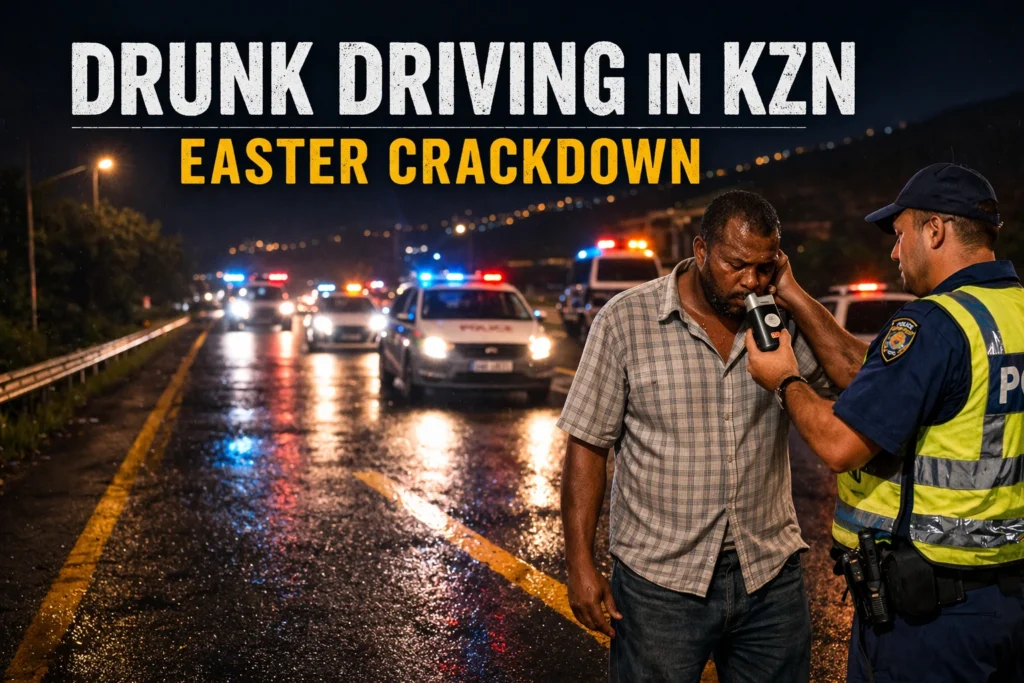 drunk driving in KZN as Easter Crackdown